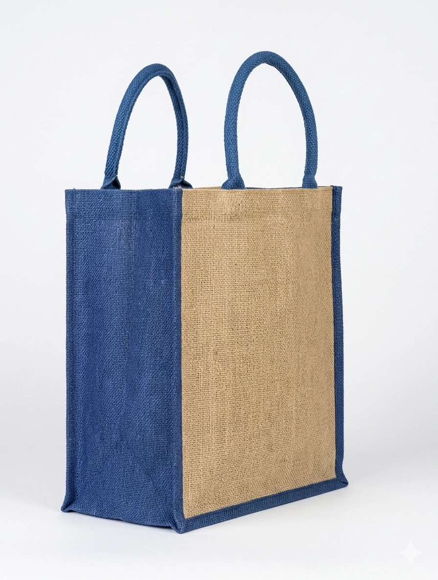Premium Buttoned Jute Messenger